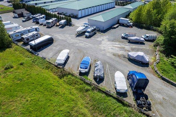 RV and Boat Parking at Glacier West Self Storage at 2222 Meridian Ave E, Edgewood, WA, 98371