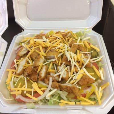 Crispy chicken salad