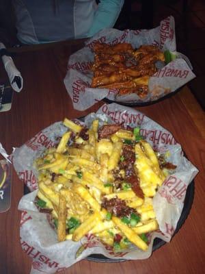 Loaded fries and wings!