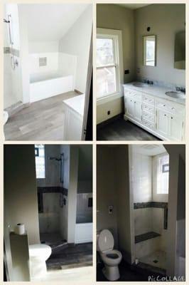 Completely finished bathroom remodel