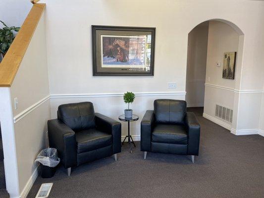 Enjoy our comfortable waiting area before you appointment.