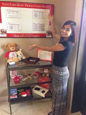 Nabel is working hard and proud of helping families with their banking needs... GREAT WORK NABEL!!  Come see us..