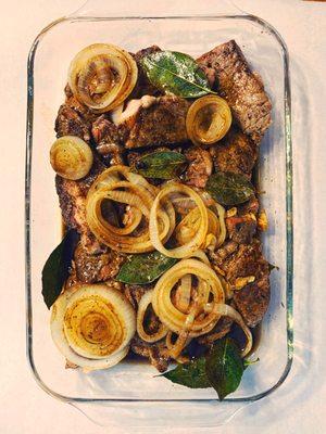 Bistek- Filipino Steak & Onions for a low-carb client