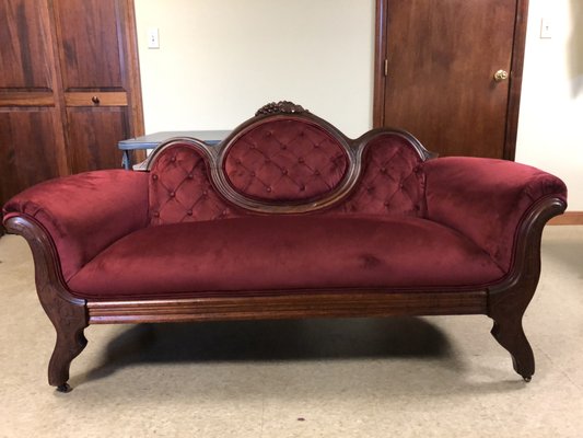 Antique Loveseat After