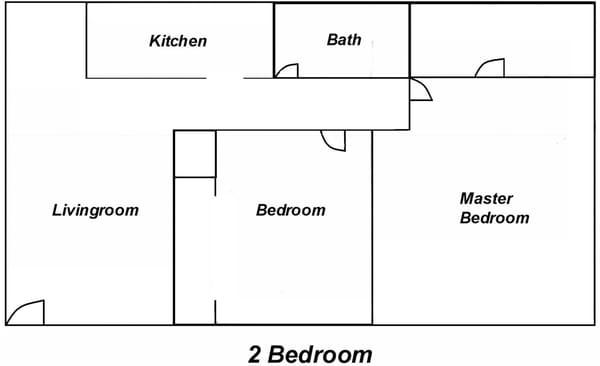 2 Bedroom Apartment Layout