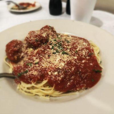 Spaghetti with meatballs