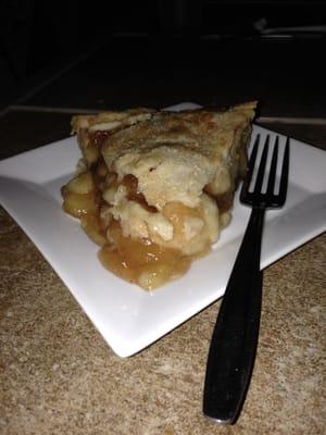 Apple pie served hot.  So very good.