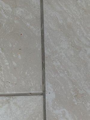 Gap in tile and grout