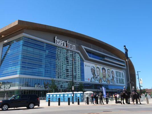 Modern home of the Milwaukee Bucks.