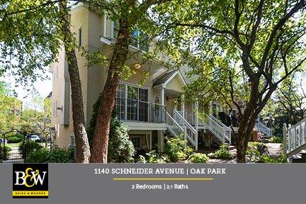 Open floor, end-unit townhome: http://www.bairdwarner.com/property/141714483/1140-Schneider-Avenue-OAK-PARK-IL-60302