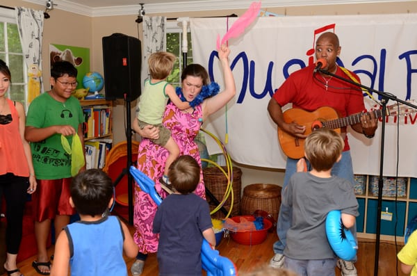 We have a blast singing, dancing, laughing, and screaming.  Fun for the whole family.