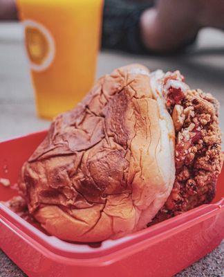 From their Instagram:  fried chicken sandwich.