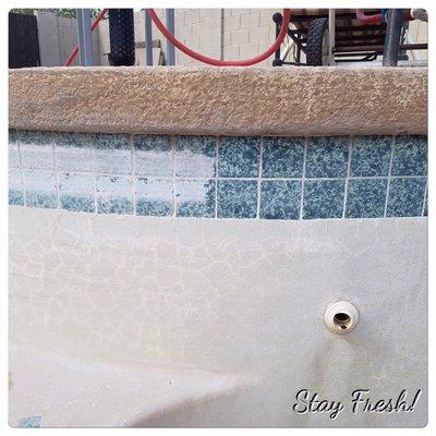 'Tis the season to drain your pool. Get that calcium line removed and pool cleaned out. Call us today. Keep it fresh with Stay Fresh!