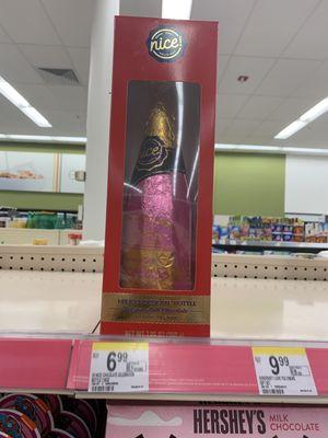 Champagne shaped chocolate