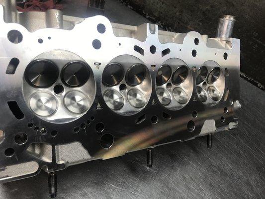 K series Billet Honda cylinder head just machined with a Diamond resurface finish !