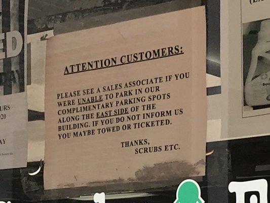 Parking Notice