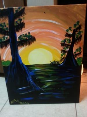 My finished painting && I have zero painting experience :)