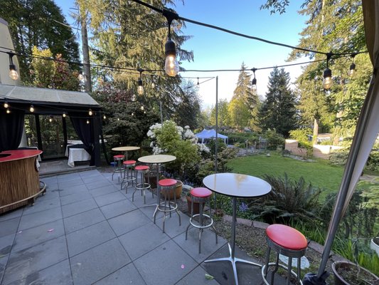 Garden View Patio at FranMo Urban Farm.