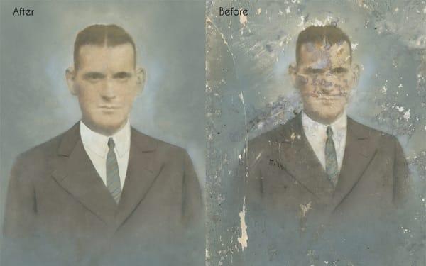 Photo Restoration Before and After