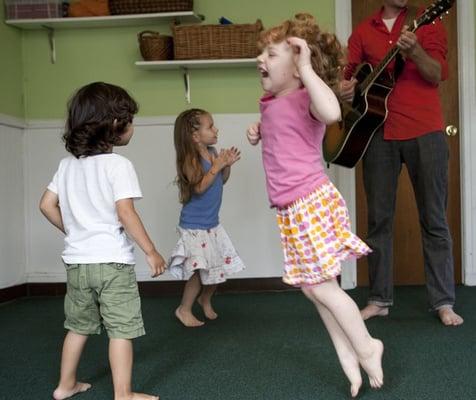 Dancing in music class