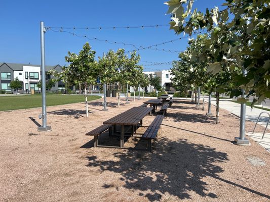 Uncovered picnic area