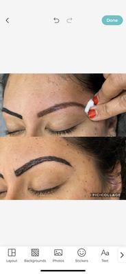 Eyebrow threading and eyebrow tinting . Done by panna eyebrow threading . Clermomt fl.34711