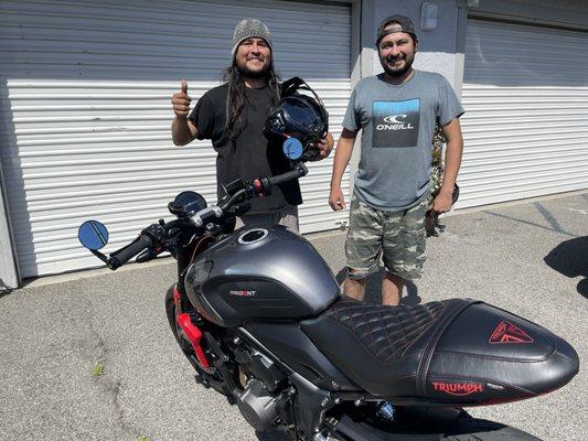 My bike and The Pedro's Boys.