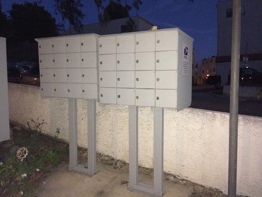 The mailboxes.