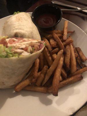 Bacon Buffalo chicken wrap