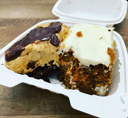 Peanut Butter Fudge Thing (so yummy!) + Carrot Cake