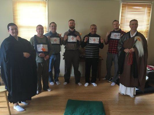 Dharma names given at the Jukai ceremony 2019