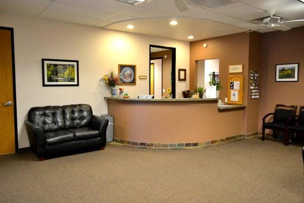 Inviting, comfortable reception area where you will wait for me to come out and direct you to my office...