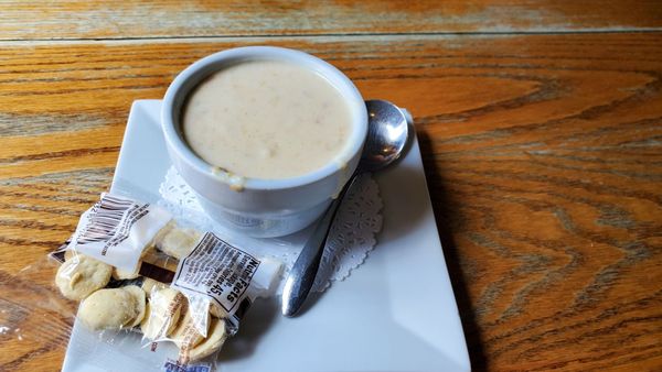 Excellent clam chowder