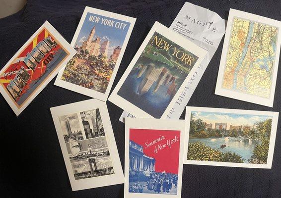 love all my retro classic nyc postcard finds!!