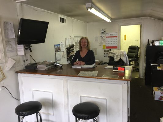 Michelle Welcoming a customer in the office