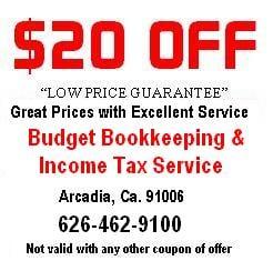 Budget Bookkeeping Coupon