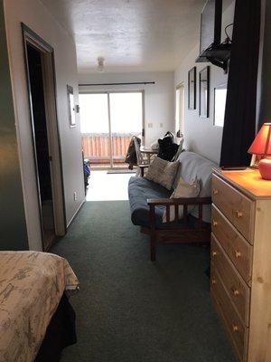 Homer, Alaska - Sea Lion Cove - NORTH Studio - Includes a futon bed in addition to a queen/double bed curtain divider between the two