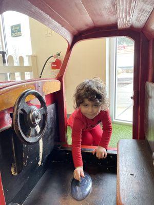 He really couldn't get enough of the truck. He had such a great time.