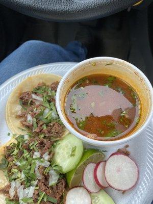 Birria, don't forget to request the broth