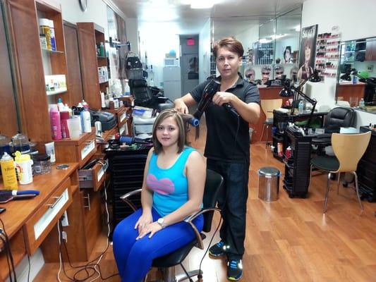 hair cut women short hair $ 20 
 7864863897 Edward Salon