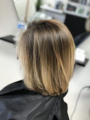 Summery Balayage Bob