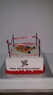 Wrestling Birthday cake