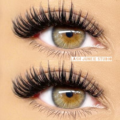 Wispy volume lashes