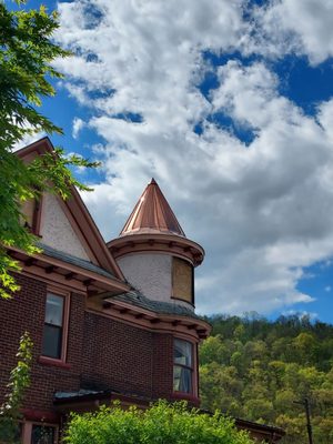 Copper Turret in Cumberland MD installed by Historic Roofing Company,  Cliff Layman