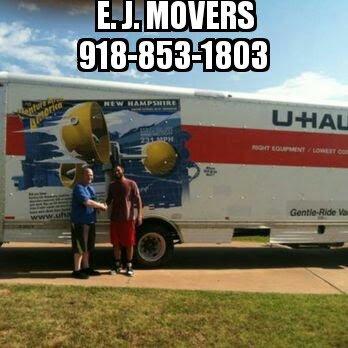 Call E. J. MOVERS 918-854-1803 for all your needs. Trusted, Reliable, Professional  *****FIVE STAR RATED*****