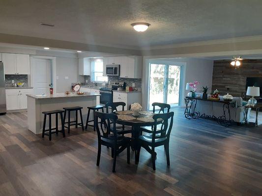 Flooring & kitchen remodels