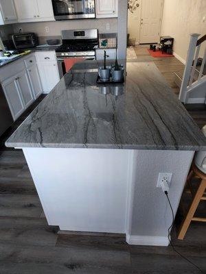 Kitchen island and counter top