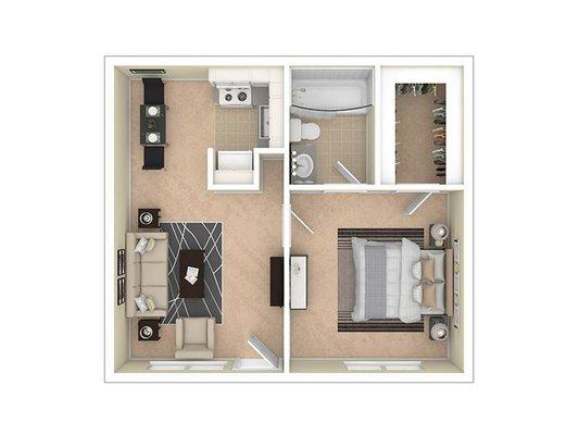 1 Bedroom A