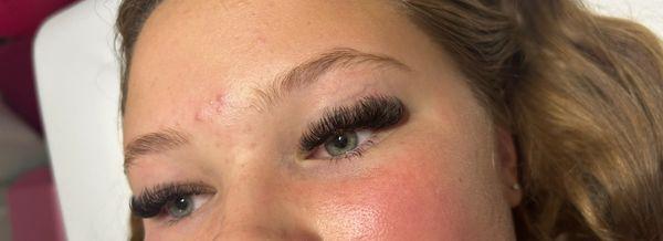 Volume lash extensions