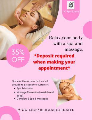 LC Spa Room SPECIAL!!!